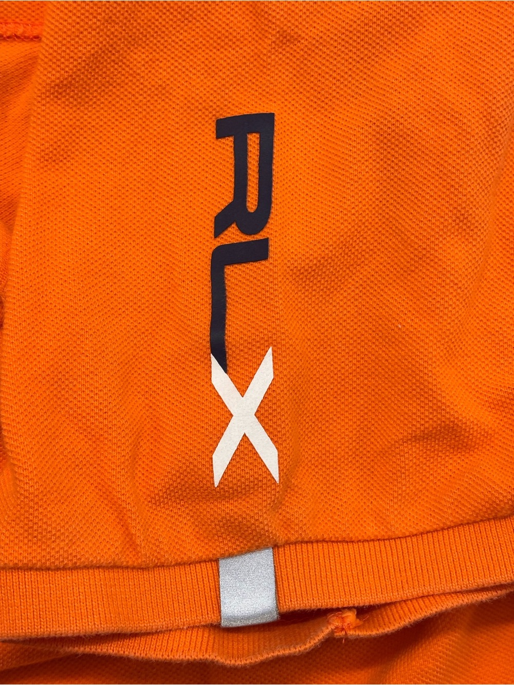 RLX Ralph Lauren Men Polo XXL Orange Big Pony US Offshore Racing Y2K Sailing - Picture 10 of 10